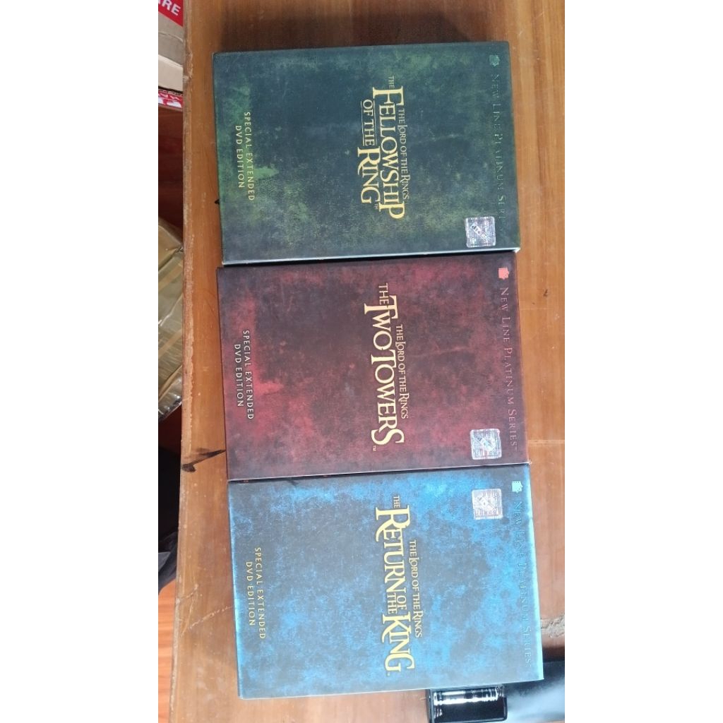 kaset DVD lord of the rings set of 3