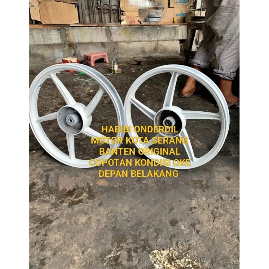 Velg racing Honda Astrea grand pnp legenda depan belakang 1set cabutan