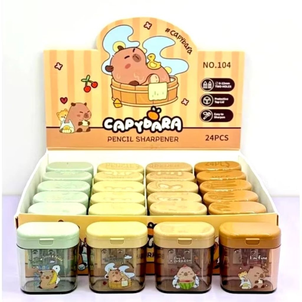 Rautan Pensil/Ongotan Pensil/Sharpener Pensil Capybara