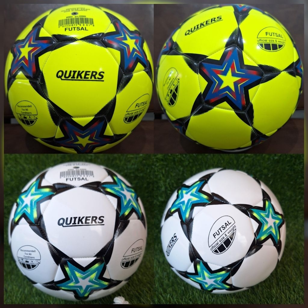 BOLA FUTSAL QUIKERS ORIGINAL STAR / BOLA FUTSAL ORIGINAL / BOLA FUTSAL SIZE 4