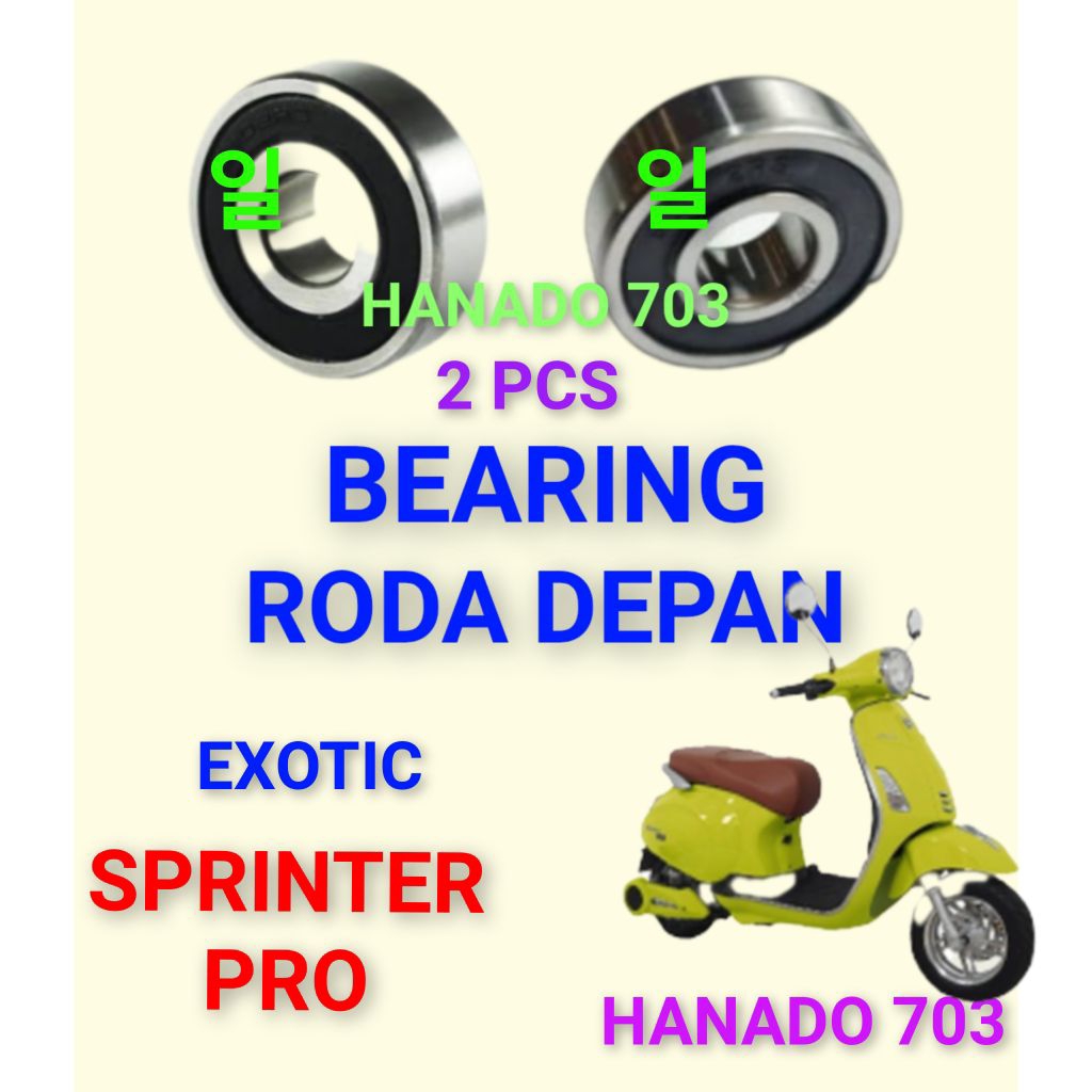 bearing roda depan exotic sprinter pro laker klahar roda depan motor listrik exotic sprinter pro