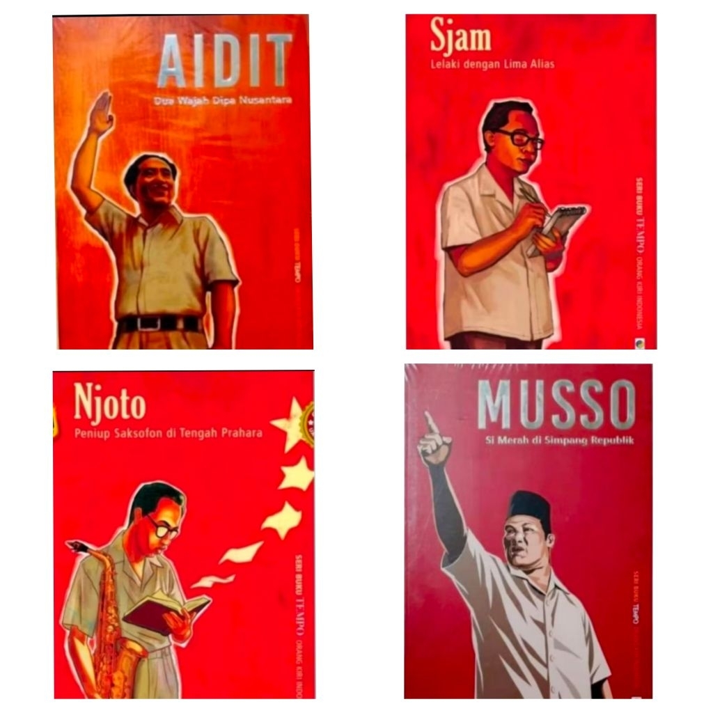 4 Buku Seri Tempo : Aidit Sjam Njoto Musso