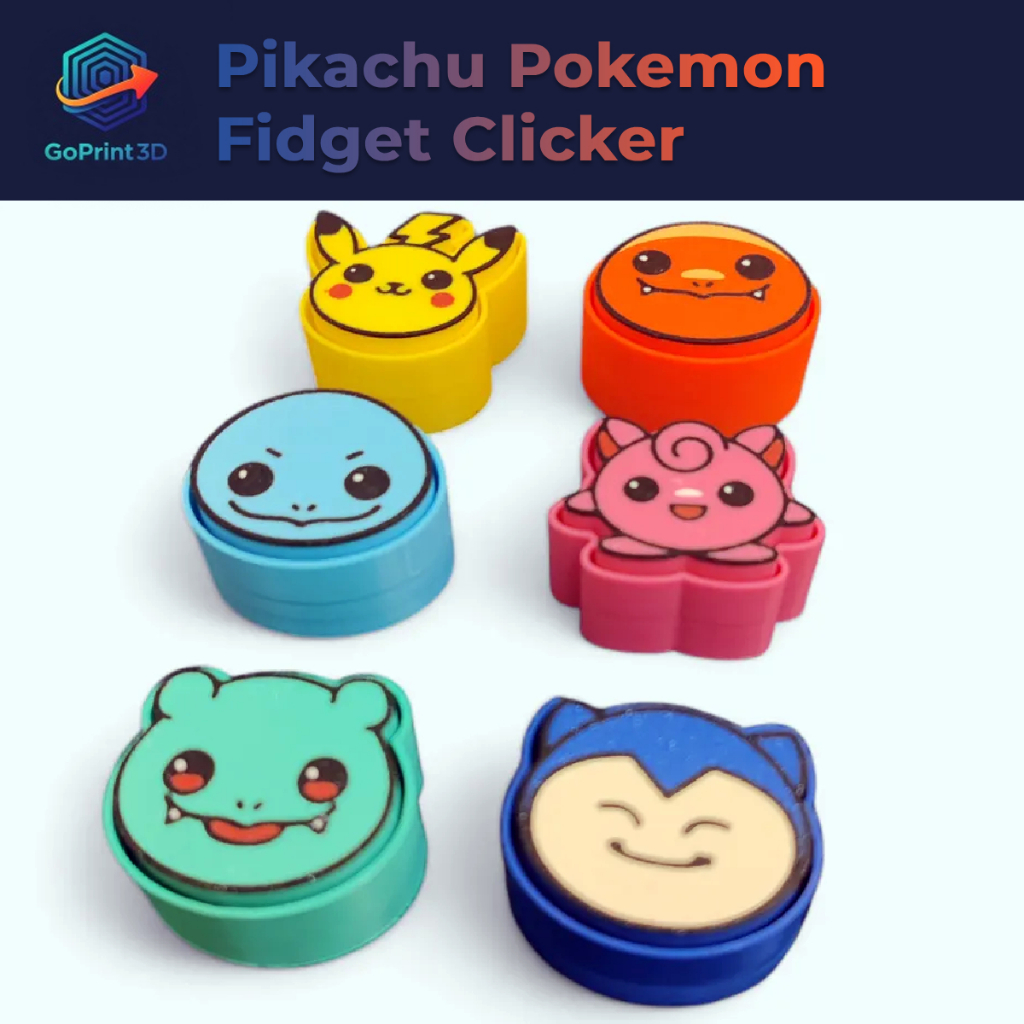 Snorlax Pokemon Character Fidget Clicker Toys Figures – Mainan Tombol Fidget Anti Stres Bosan Snorla