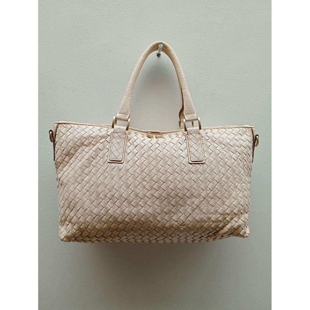 Tas anyaman kulit asli, Sling bag Morgan