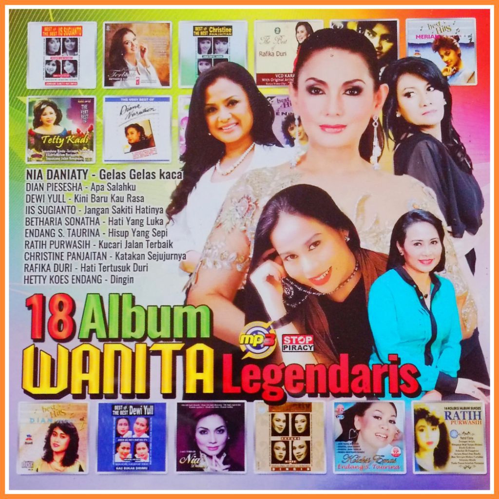 Kaset MP3 Audio 180 Lagu Pop Kenangan Campuran Album Nostalgia Wanita Legendaris
