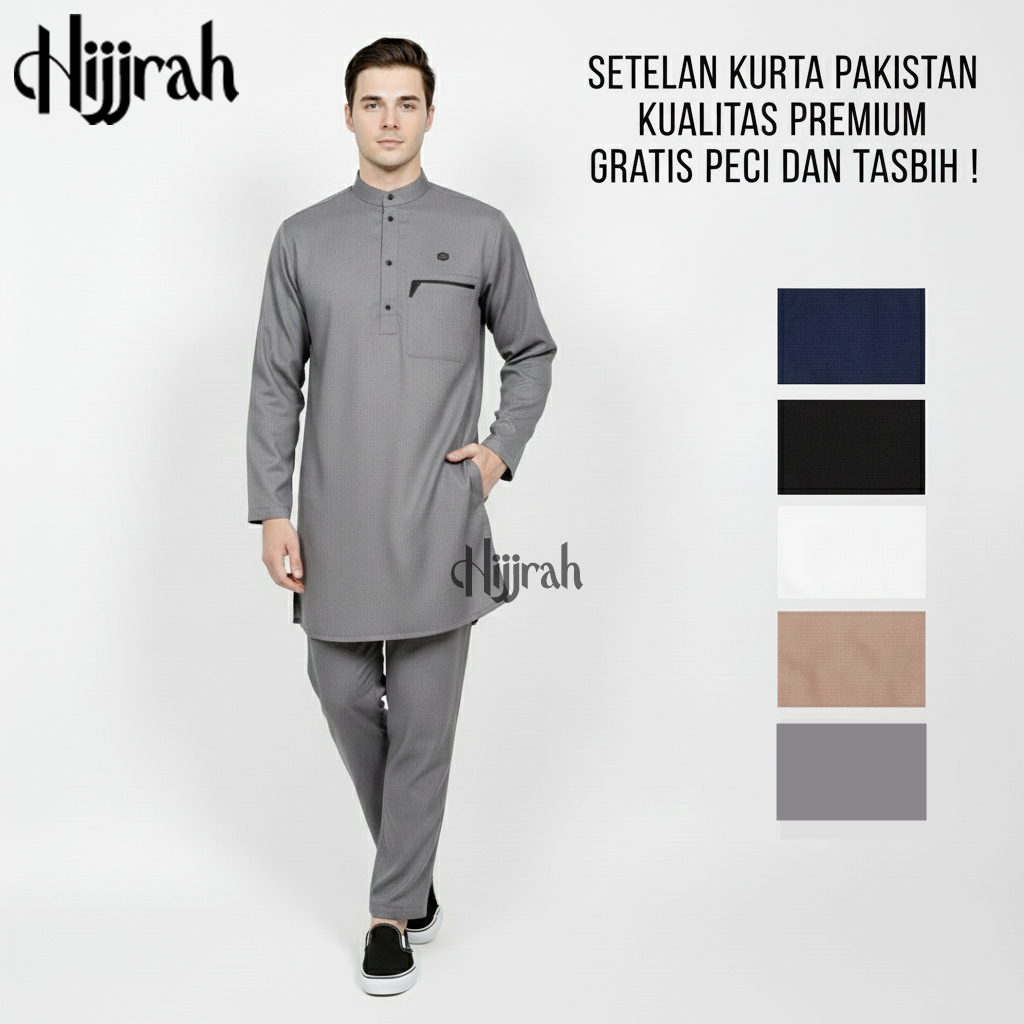setelan pakistan pria dewasa - koko setelan dewasa - baju koko kurta dewasa