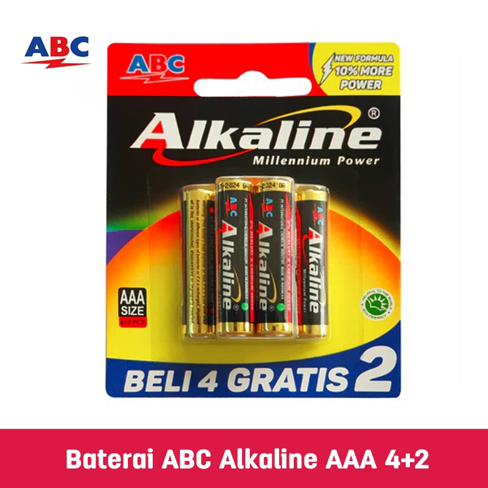 Baterai ABC Alkaline AAA Batere Alkaline ABC Battery ABC Batery Alkaline Baterai A3 Batere LR03 AAA