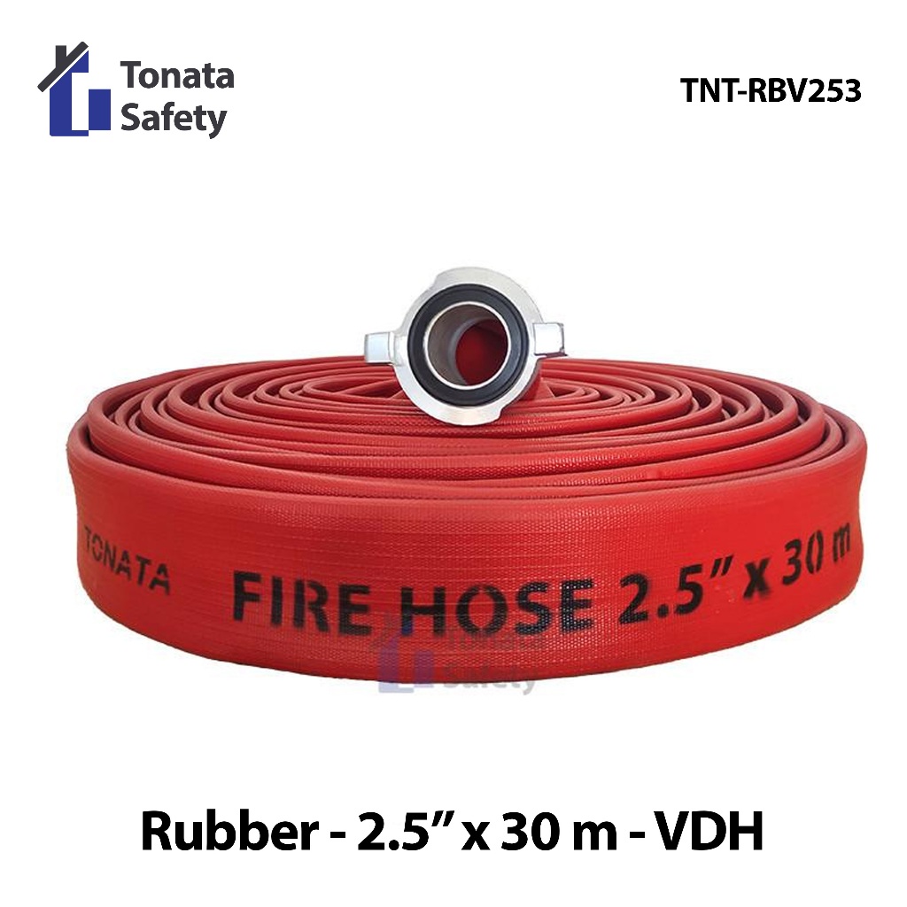 Tonata Fire Hose Rubber VDH Selang Pemadam 2.5 Inch x 30M