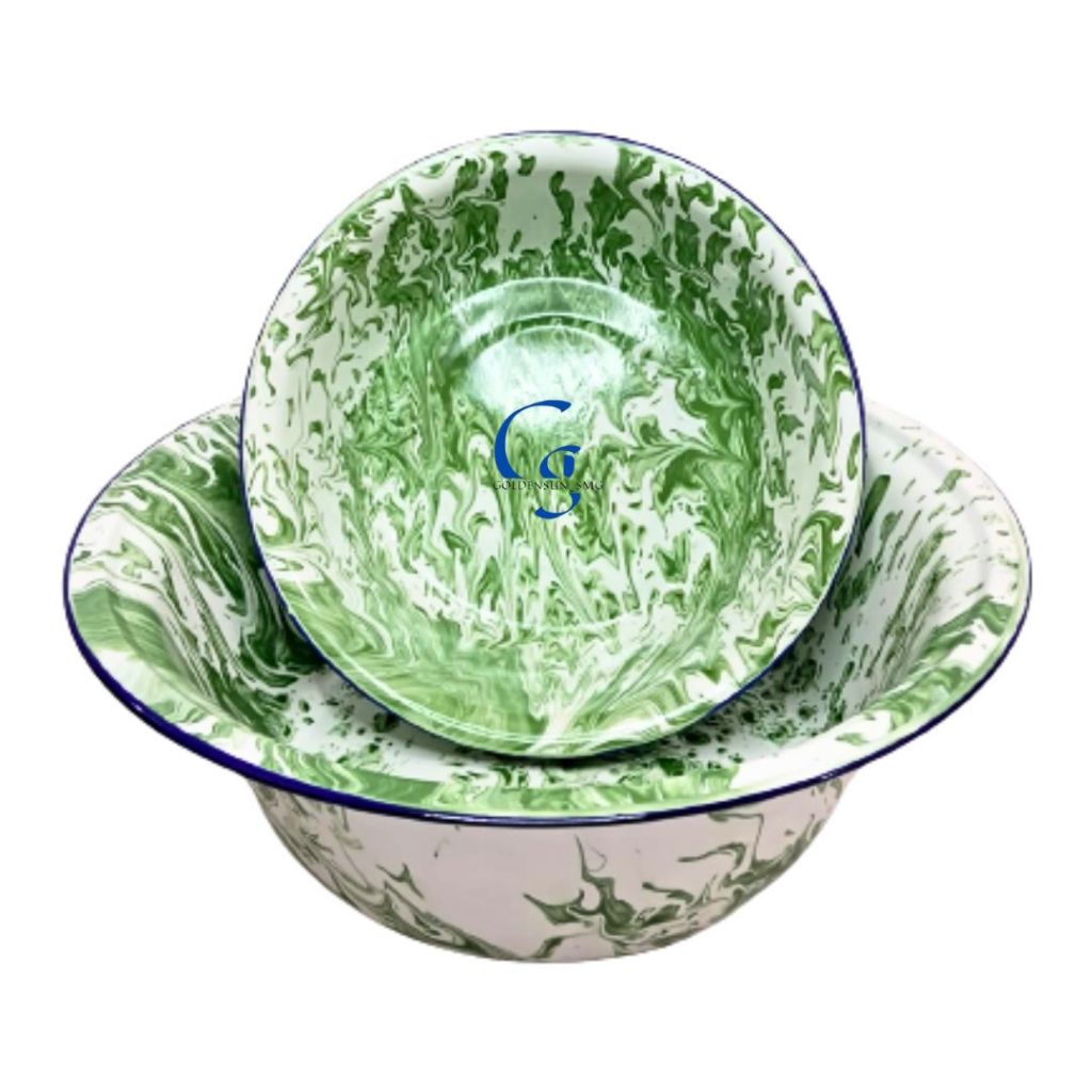 Baskom Blirik Jadul Serbaguna 30cm / Baskom Tebal / Baskom Blirik Loreng