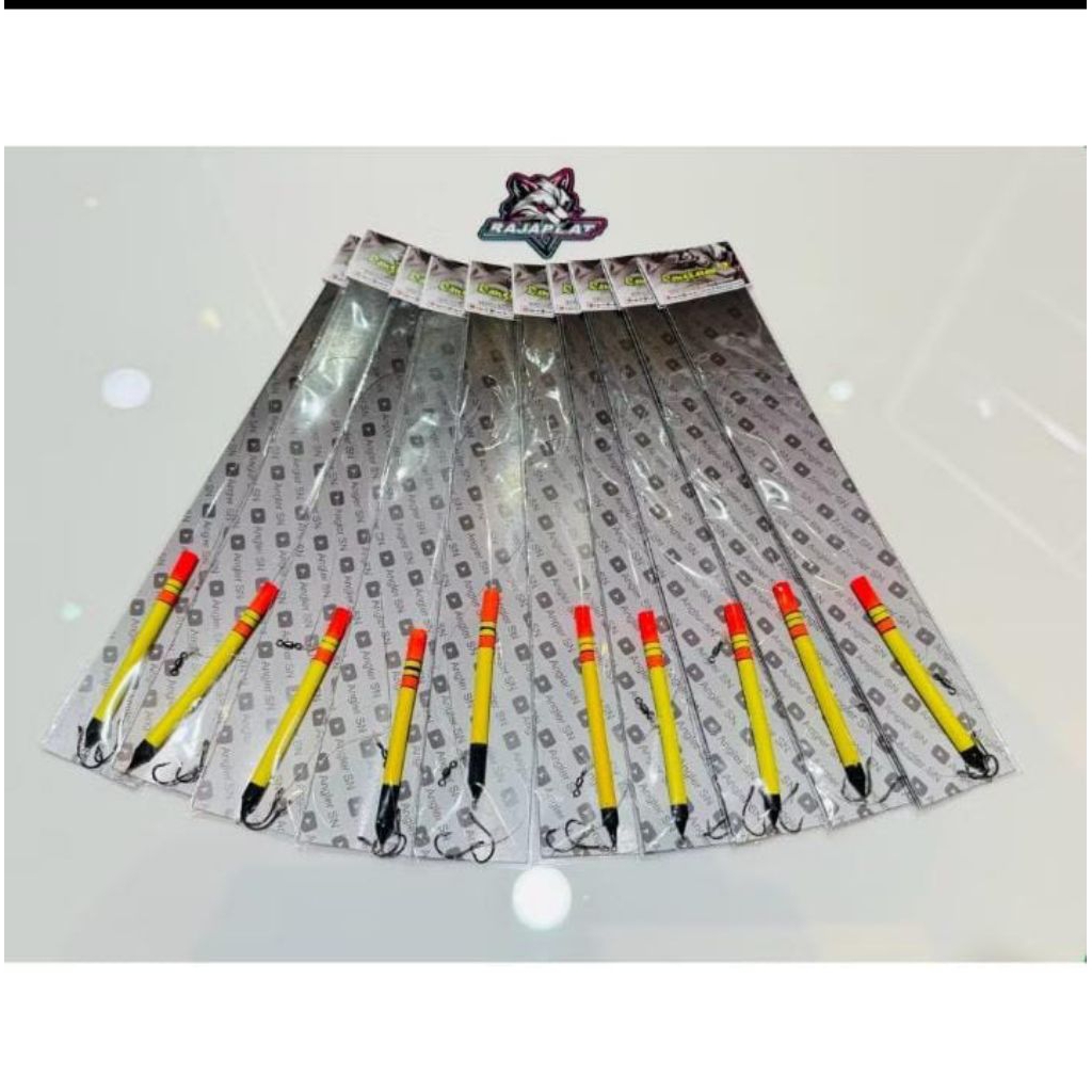 Rangkaian 2 mata kail No. 3 untuk ikan mas, ikan patin, ikan nila