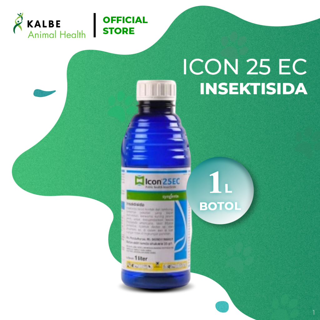 Syngenta Icon 25 EC 1 Liter Botol - Insektisida Mudah Digunakan dan Efektif Terhadap Serangga