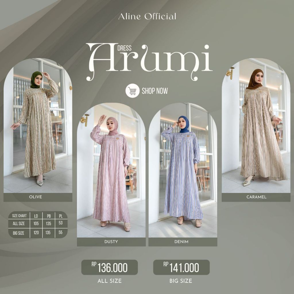 GAMIS ALINE - DRESS ARUMI
