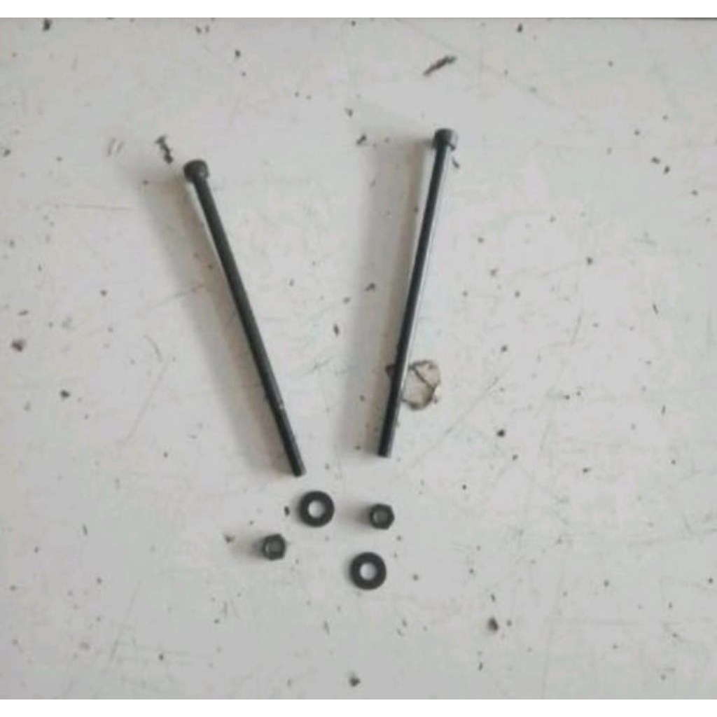 Baut L+mur+ring plat baja ht m5x110,m5x120,,5x130,m