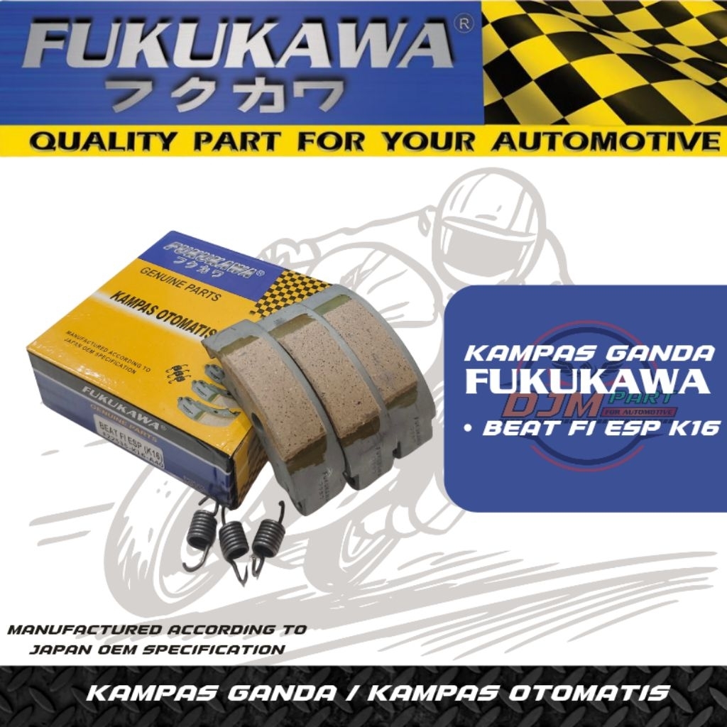 Kampas Ganda Honda Beat Fi Esp Beat Deluxe Scoopy Fi K16 Original Fukukawa