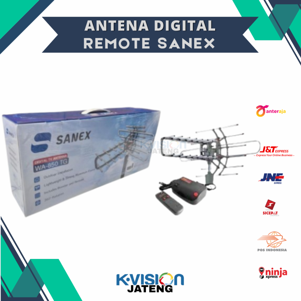 Antena TV Digital Antena Remote Sanex indoor outdoor MURAH