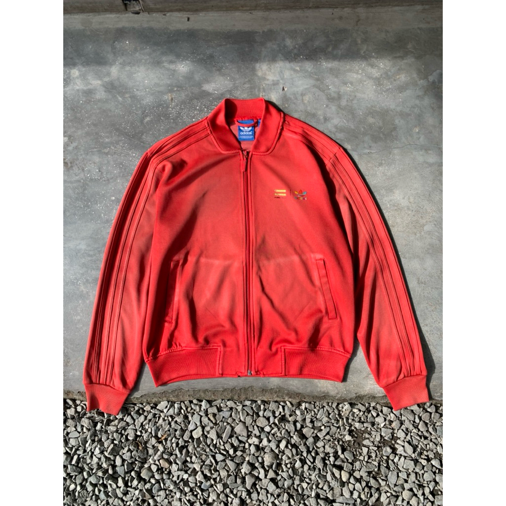 Tracktop adidas big logo red