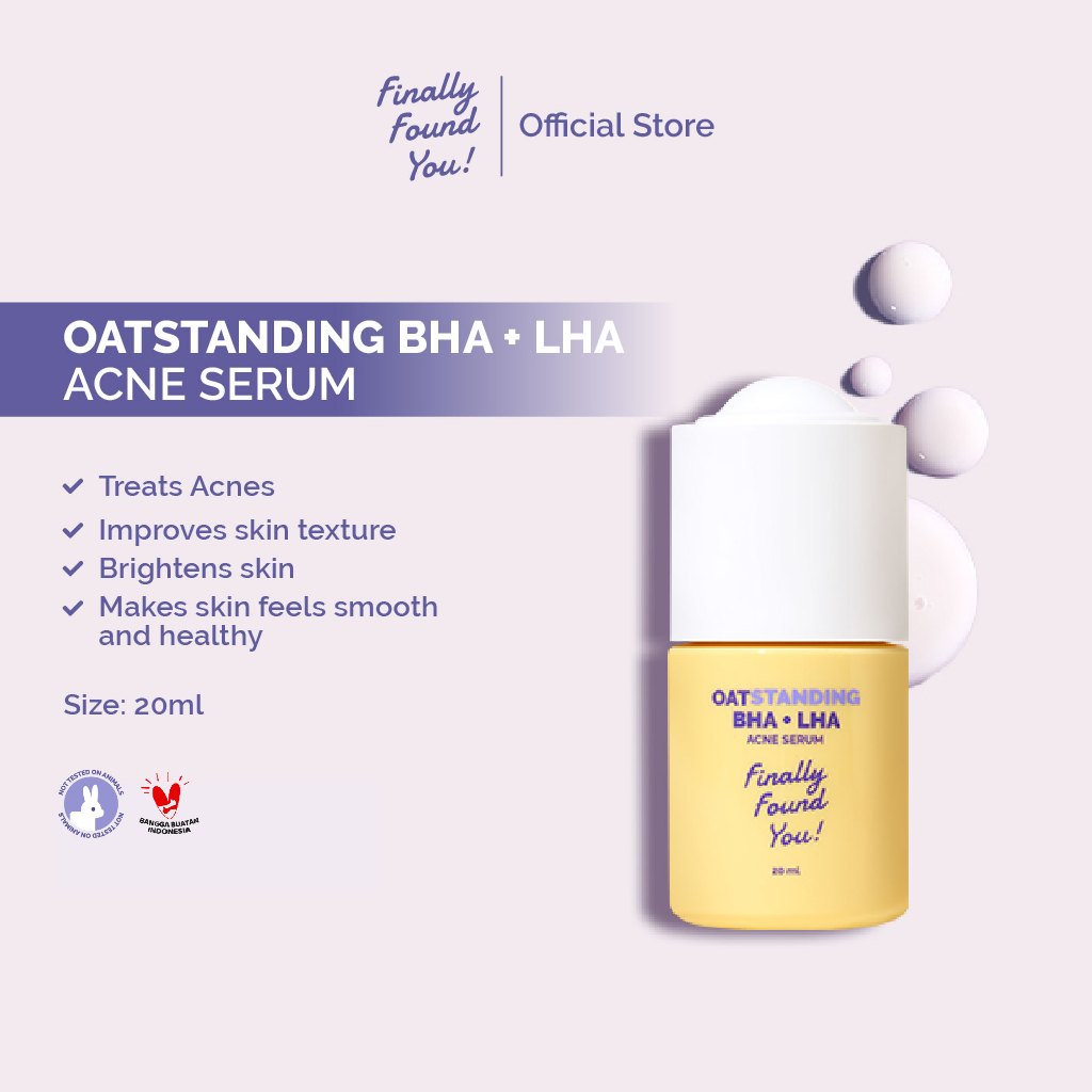 Finally Found You OATSTANDING BHA + LHA Acne Serum - Serum untuk Merawat Kulit dan Melawan Bakteri J