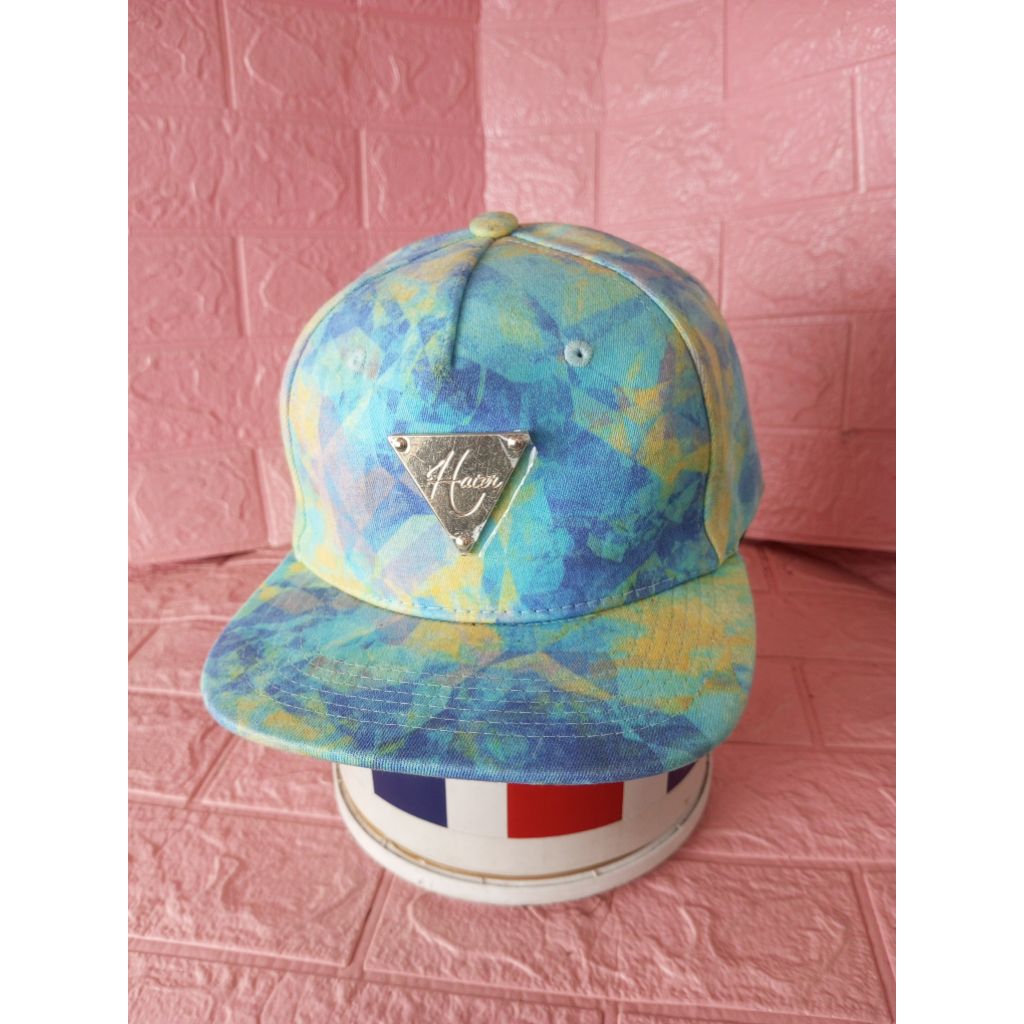 Topi HATer Arctic Blue Surfer Snapback Hat plat besi tebal keren
