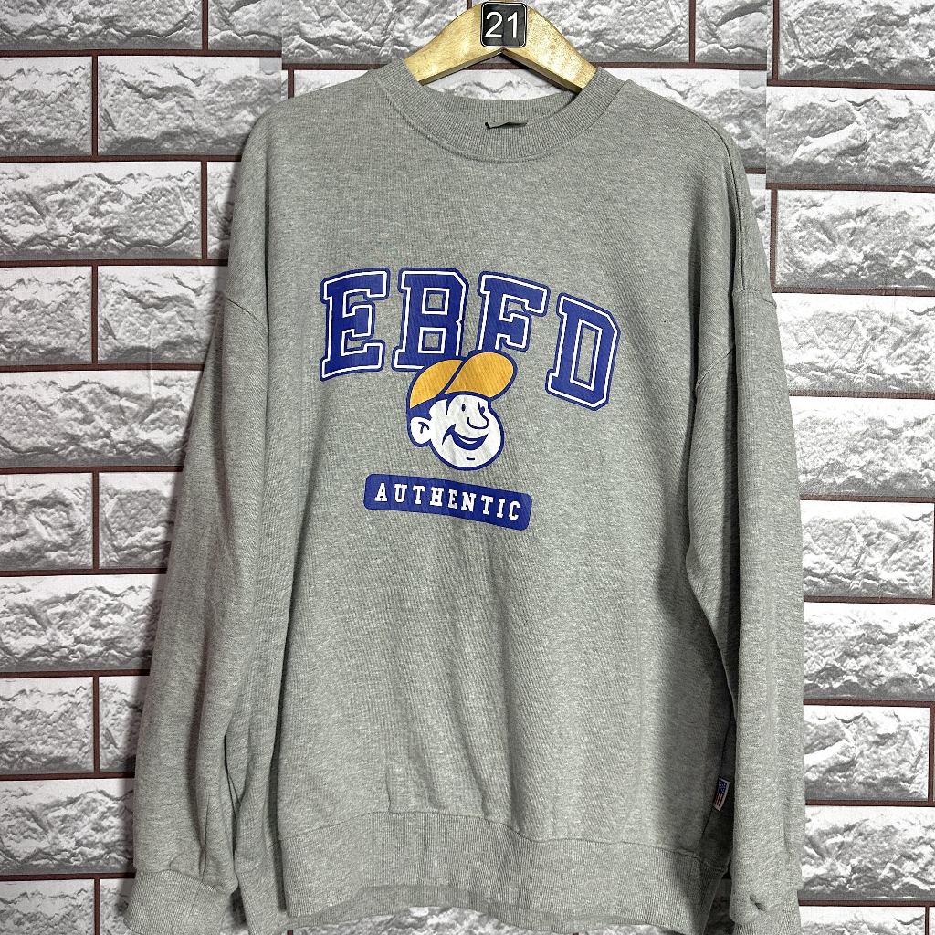 Ebbets Field - Crewneck (Sweatshirt) - EBFD Authentic (Grey)