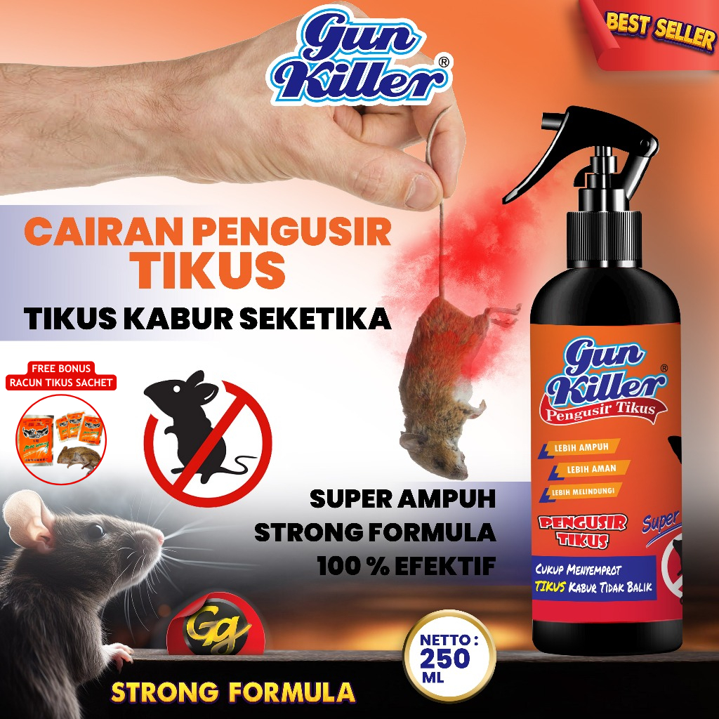 [ BISA COD ] Semprotan Pengusir Tikus Semprot Gun Killer Rat Repellent 250ml Spray Cairan Pembasmi T