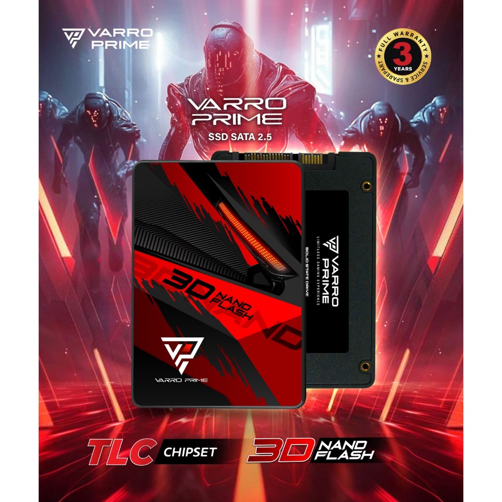 SSD VARRO PRIME PRAMAC V4 RESMI 2.5 SATA Rev 3.0 (6Gb/s)