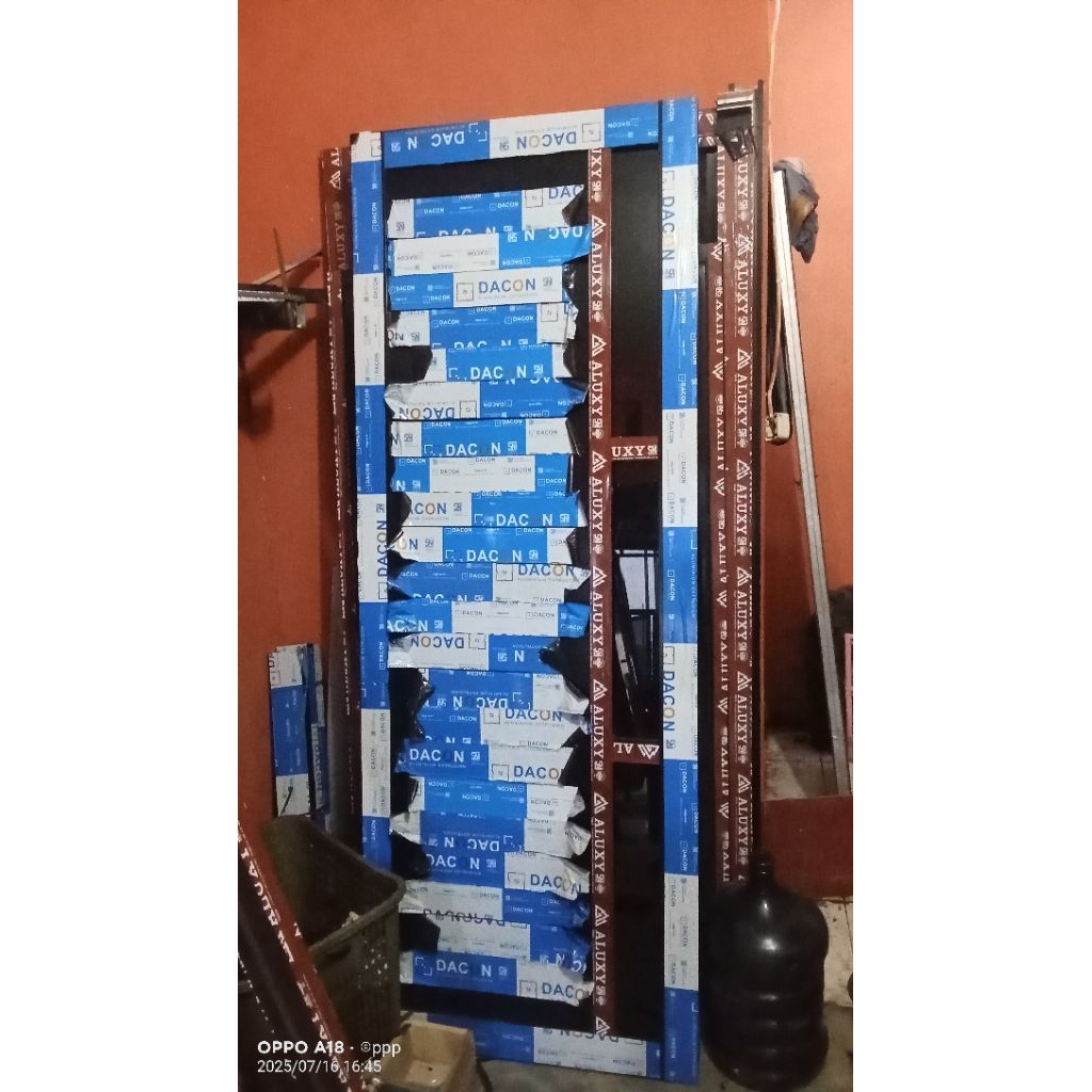 pintu spandrel Doble alumunium ukuran 200x90cm