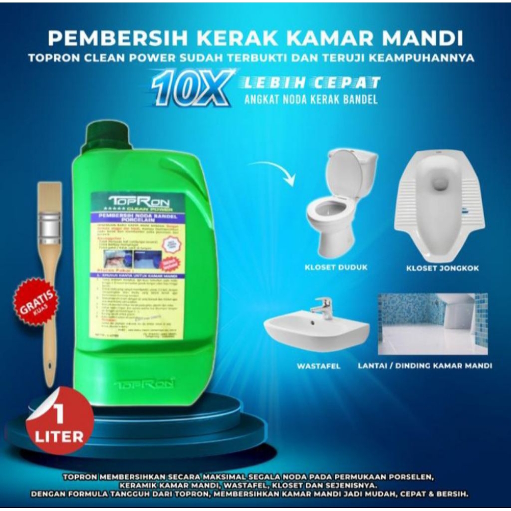 TOPRON PEMBERSIH KAMAR MANDI/TOPRON PEMBERSIH KERAK