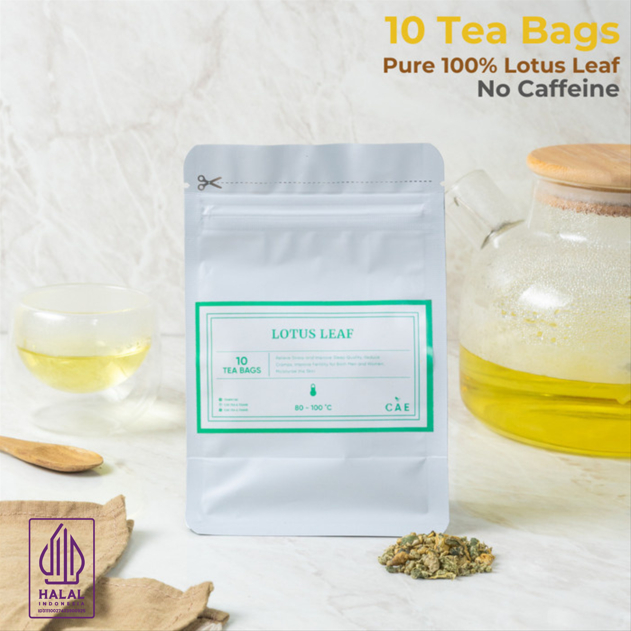 LOTUS LEAF 10 TEA BAGS Teh Daun Teratai Detox Herbal Pure Organik Prem