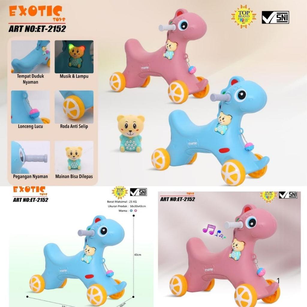 MAINAN BALANCE BIKE ET 2152 KUDA KUDAAN EXOTIC SEPEDA ANAK MAINAN ANAK