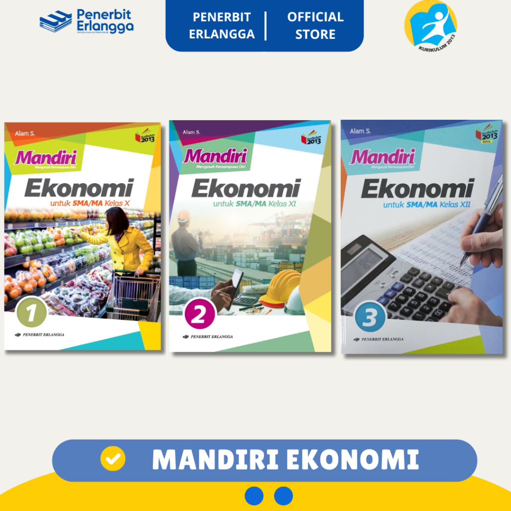 [Erlangga Official] Mandiri Ekonomi Sma Kelas 10 11 12 (Buku Soal)