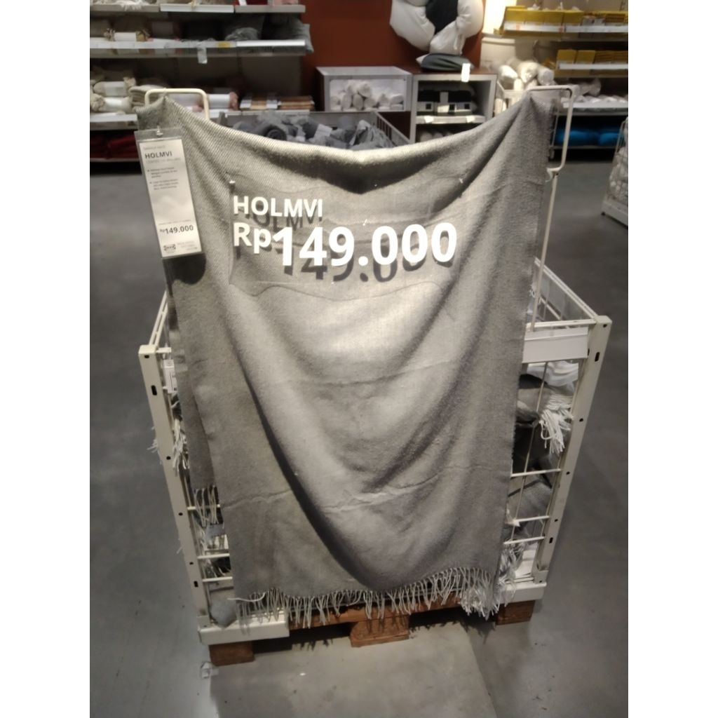 Selimut kecil rumbai jumbai 160x120cm polos ringan lembut selimut syal anti dingin