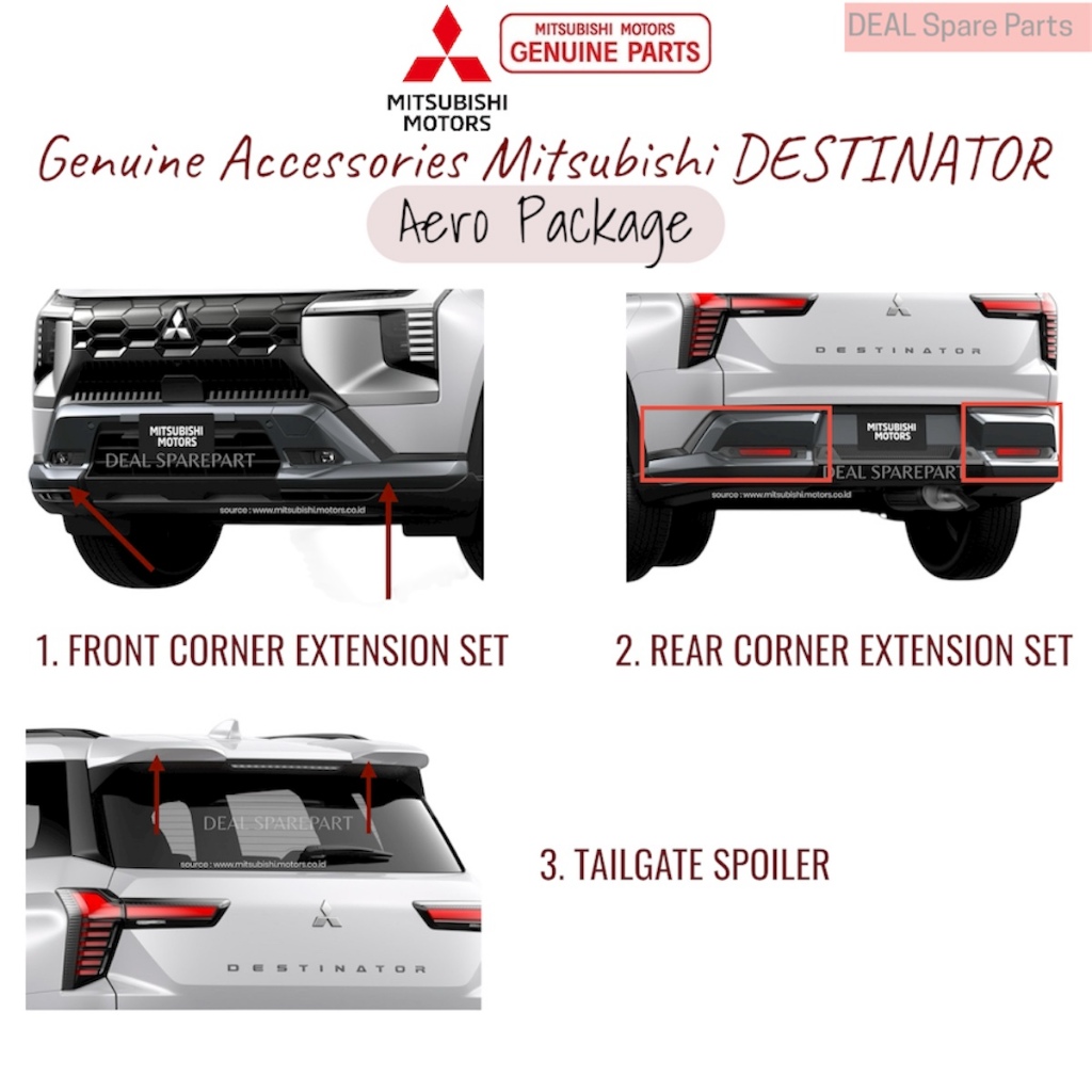 Aero Package Paket Aksesoris DESTINATOR Accessories Original Mitsubishi SPA11002