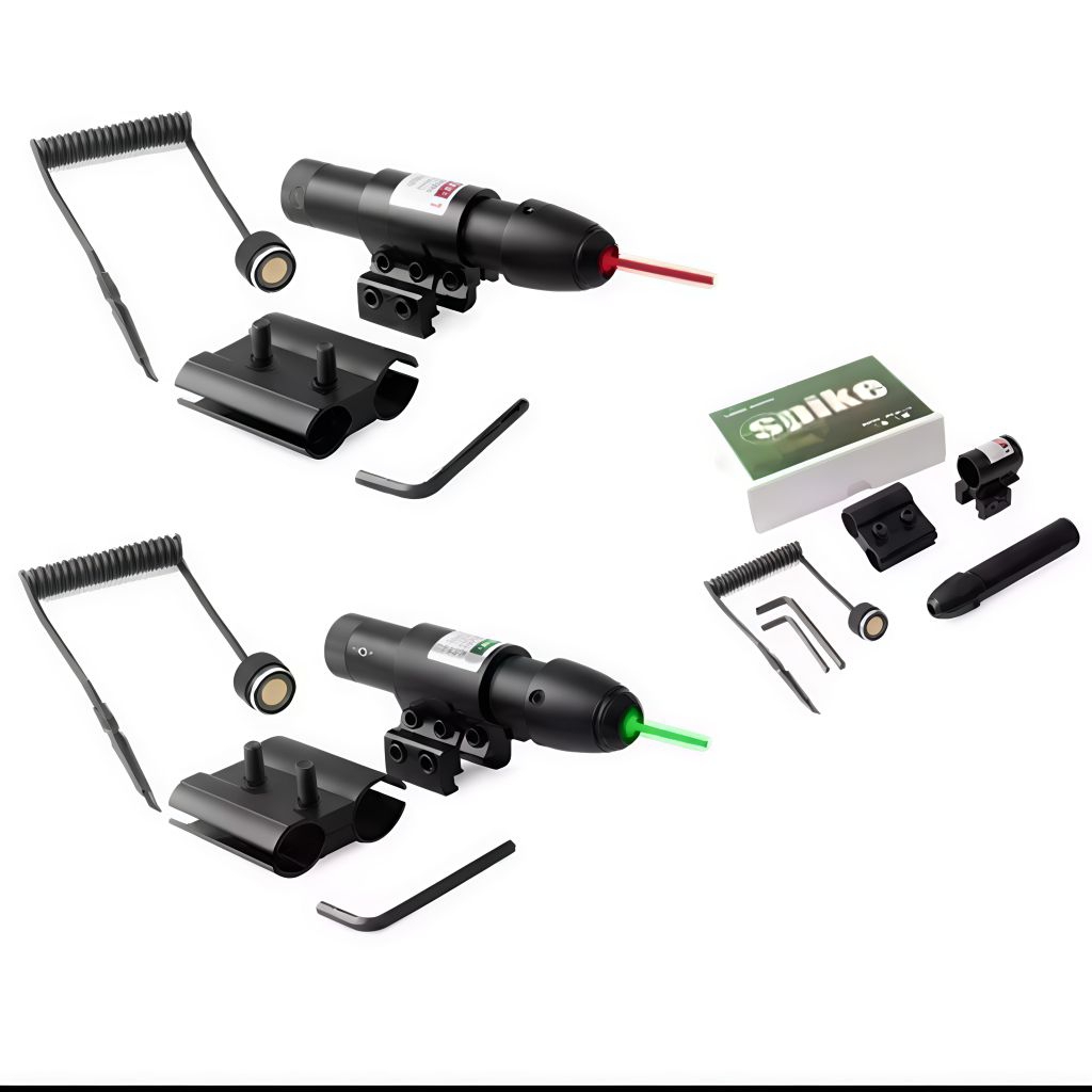 LASER SPIKE WARNA MERAH/HIJAU LASER JG13 LASER SIANG/MALAM NYALA MERAH/HIJAU LASER SCOPE SPIKE JG13
