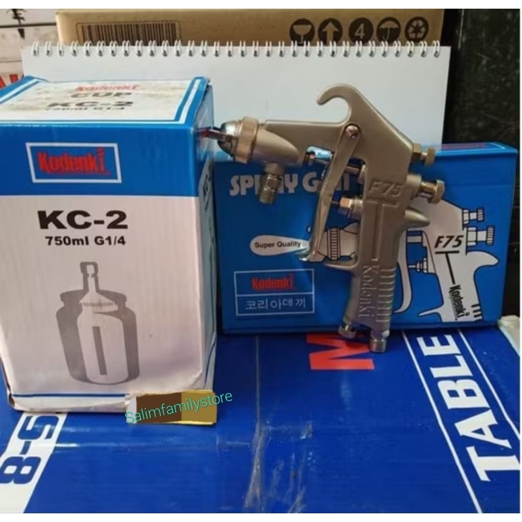 Gun Cat Tabung Bawah Spray Gun Cat Kodenki F75S 750ml