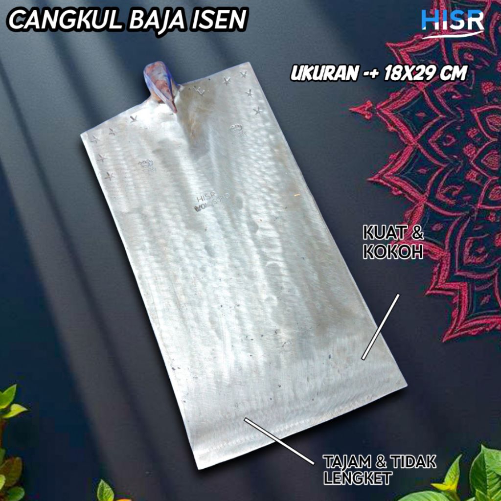 Cangkul baja isen asli cap hisr Wonosobo berkualitas tinggi