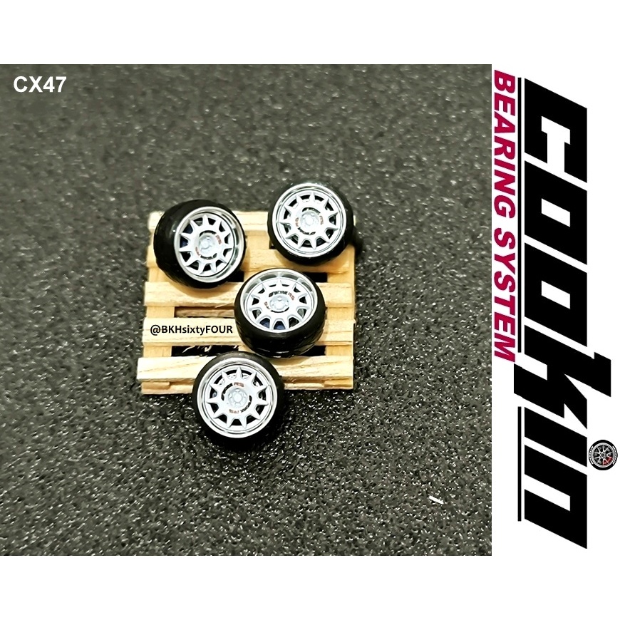Ban Karet COOKIN BEARING CX47 Model WORK RS 10mm BEARING+DISKBRAKE+STRETCH TIRES