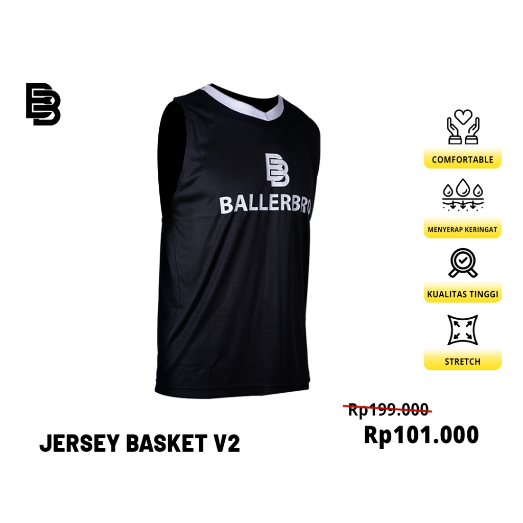 Jersey Basket V2 Ballerbro | Jersey Basket pria | Jersey Basket Wanita | Jersey Basket Cewek