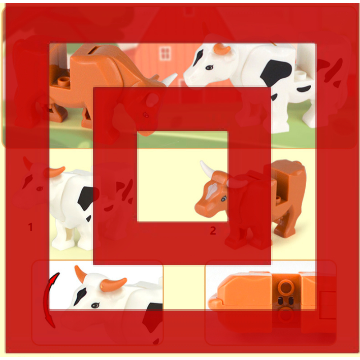 Jungle Book Cow Sapi Water Buffalo Kerbau Mysa Action Figure Mini