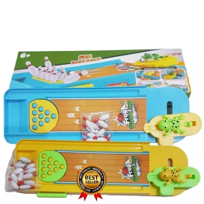 Mainan Edukasi anak Bowling Frog / Kado Mainan Anak Bowling Kodok / Mainan Bowling Anak / Mainan Ana