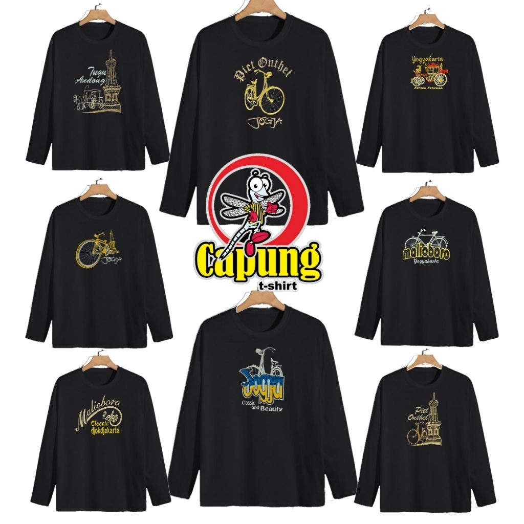 KAOS JOGJA MALIOBORO LENGAN PANJANG BORDIR KAOS JOGJA OLEH KHAS JOGJA KAOS JOGJA MALIOBORO