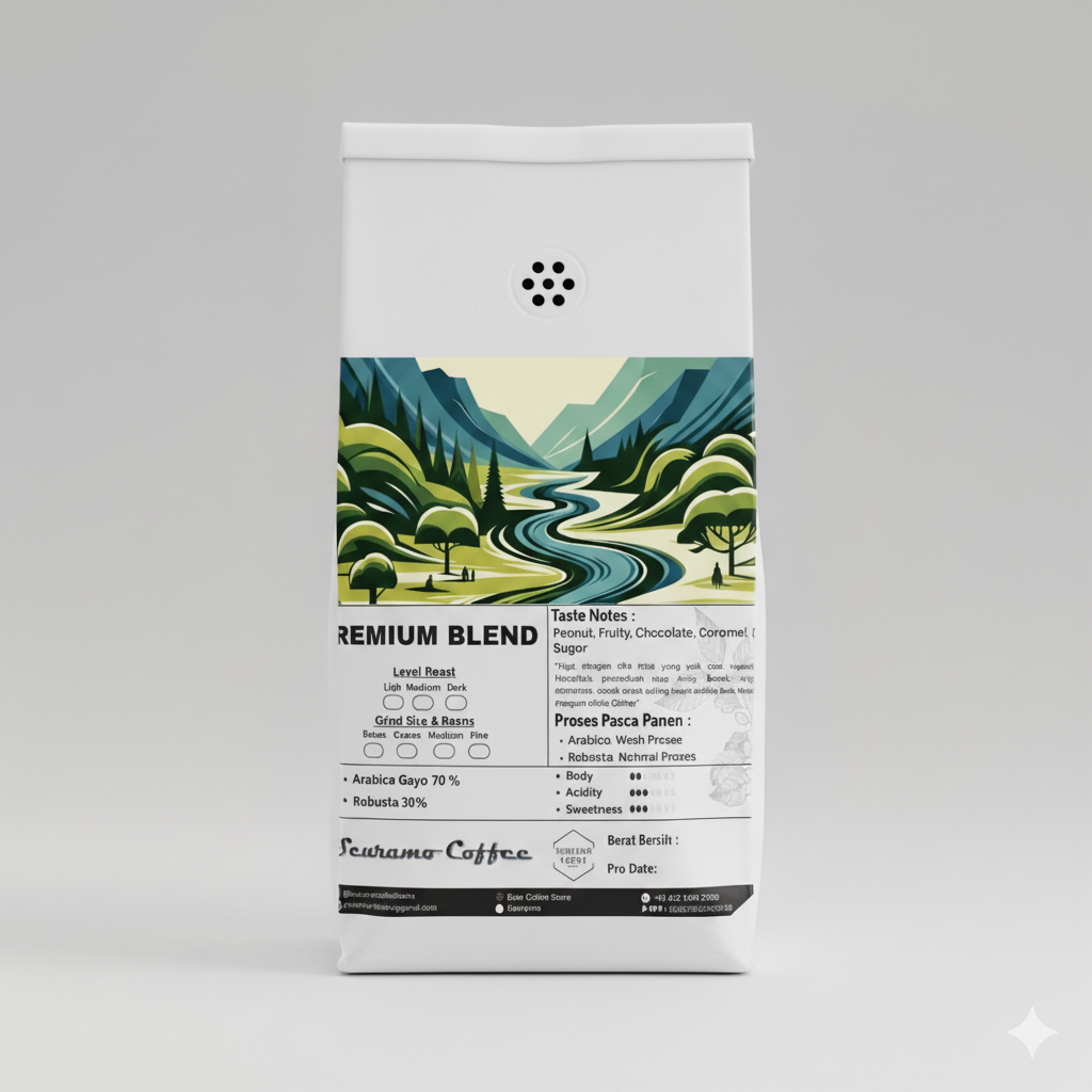 Premium Blend Arabika 70 / Robusta 30 / Biji Kopi Arabika Robusta Premium