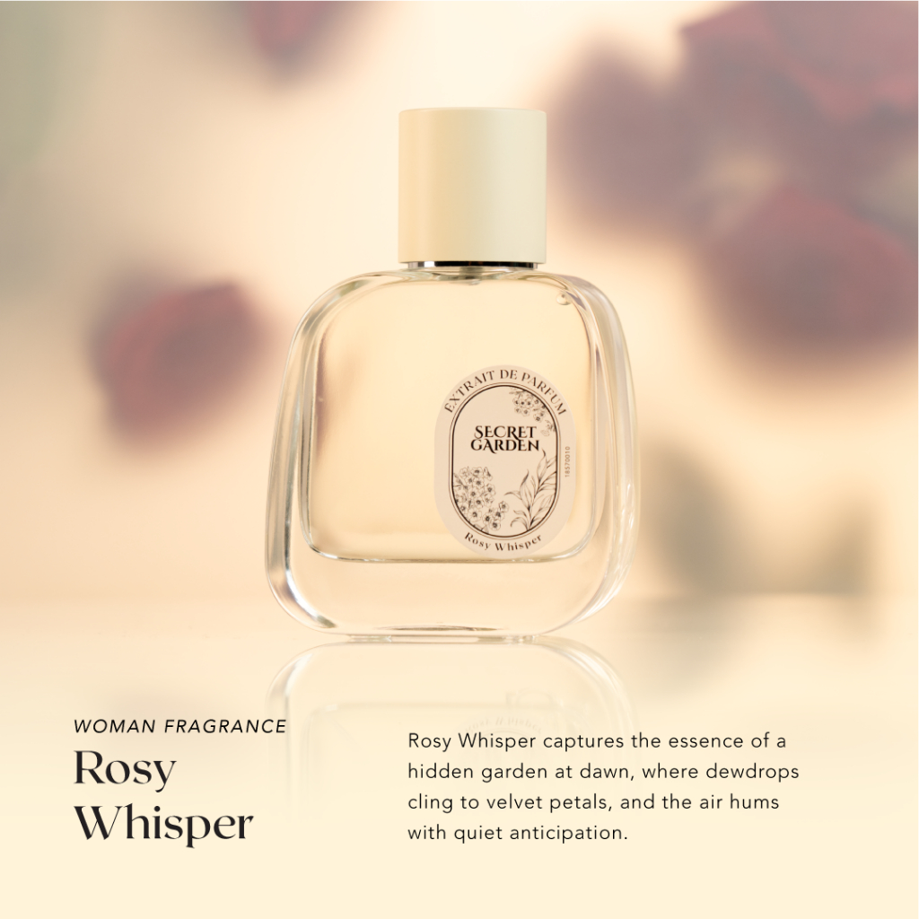 Secret Garden - Rosy Whisper Extrait De Parfum 50 / 100 ml Long Lasting 12 Jam Tahan Lama