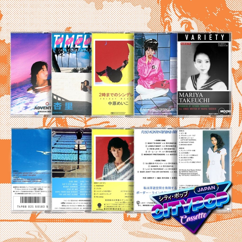 Kaset Pita Japan City Pop - Momoko Kikuchi Anri Meiko Nakahara Tomoko Aran Mariya Takeuchi