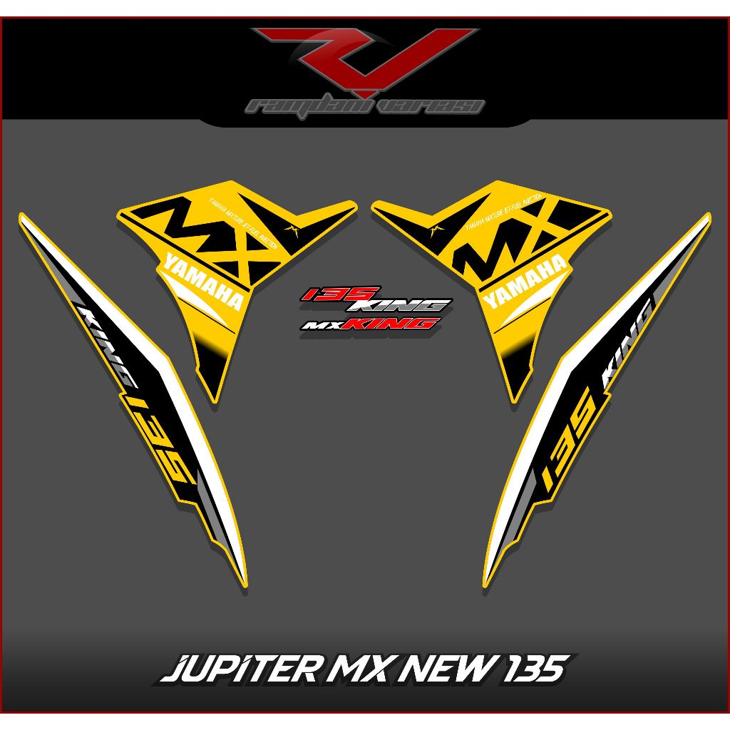 STRIPING JUPITER MX NEW/STIKER VARIASI MX 135 NEW/STRIPING MOTOR MX NEW 135 LC