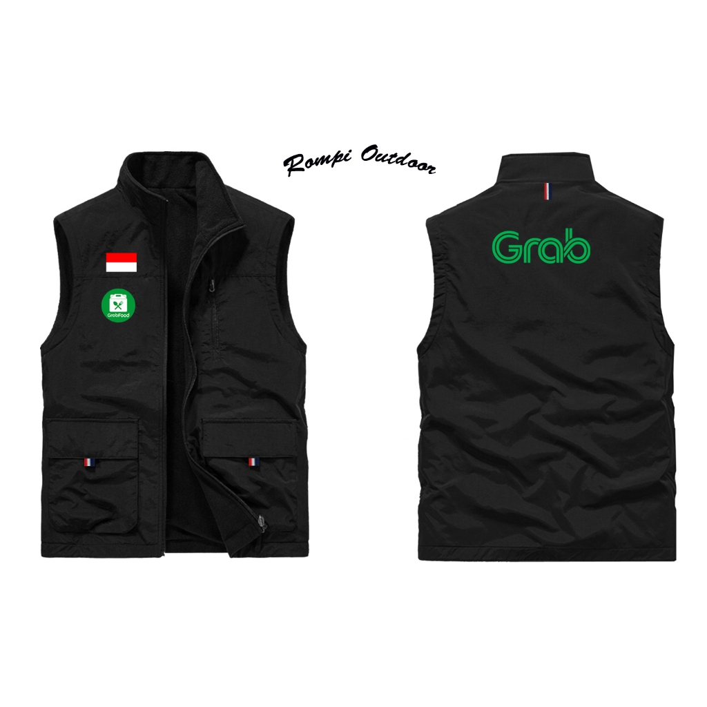Jaket Rompi Grab | Rompi Grab | Jaket Grab Original