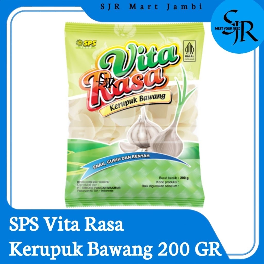 [Kerupuk] SPS - VitaRasa Kerupuk Bawang Mentah | Kemasan 200gr