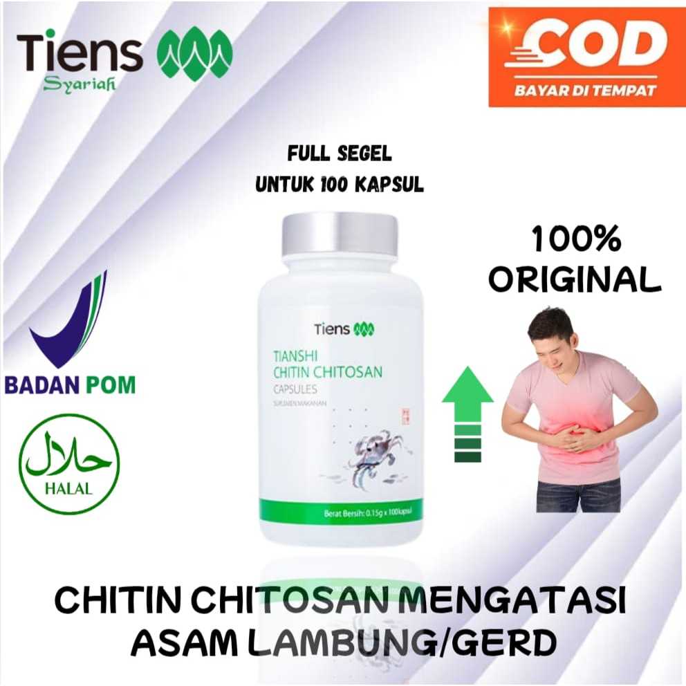 TIENS CHITIN CHITOSAN Atasi masalah asam lambung magg dan GERD 100% ORI