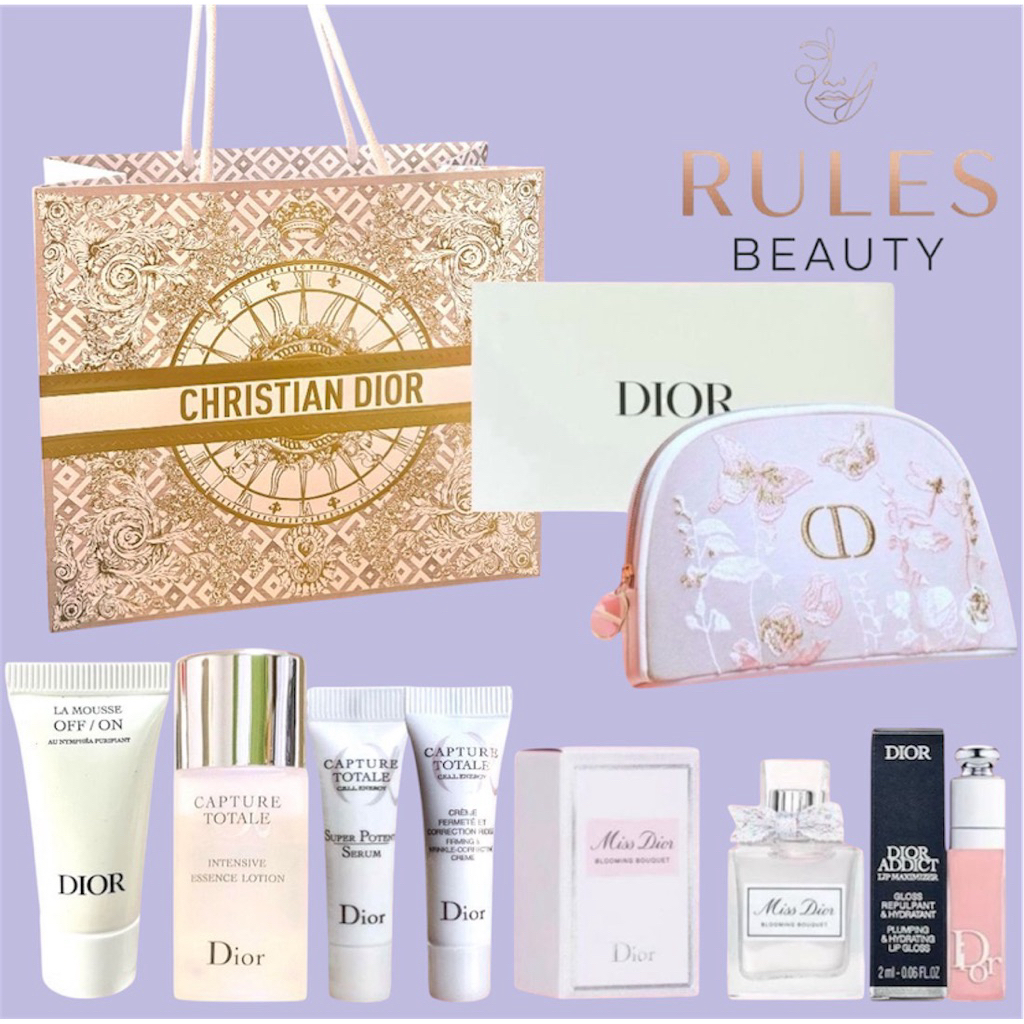 Dior Gift set isi 6item + Pouch Embroidered Limited & Paperbag