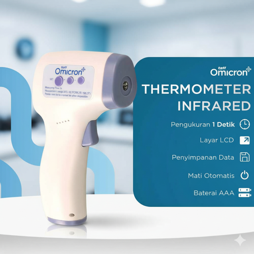 Thermometer Tembak Infrared Cepat Akurat Termogun Suhu Badan