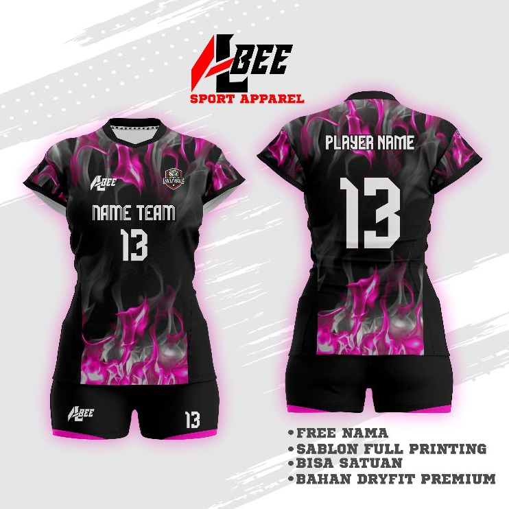BAJU VOLLY FULL PRINTING / STELAN BAJU VOLLY PRINTING WANITA DEWASA